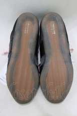 画像4: axes femme POETIQUE / ダブルリボンサテンスニーカー L(24.5cm) ブラック/ピンク H-26-10-03-081-AX-SH-NS-ZH (4)