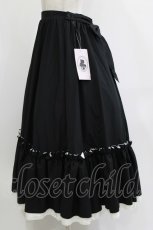 画像2: Cherirulu Chocola / TT*MIN*ギャザースカート L ブラック H-26-10-03-016-LO-SK-NS-ZH (2)