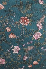 画像4: axes femme Nostalgic / ボタニカル柄レースアップワンピース M グリーン H-26-10-03-022-LO-OP-SZ-ZH (4)