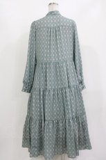 画像3: axes femme POETIQUE / ヴィンテージ柄ワンピース M グリーン H-26-10-03-024-AX-OP-SZ-ZH (3)