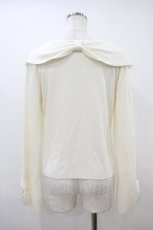 画像2: axes femme / 雪桜刺繍オフショル風ニット Free オフ H-26-10-04-046-AX-TO-NS-ZH (2)