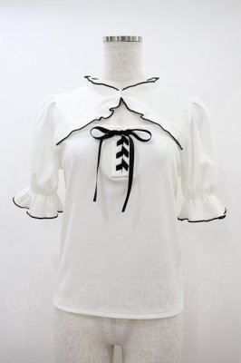 Preview of 編み上げリブトップス Free オフ