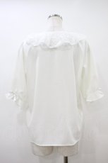 画像2: m petit by misako / MSKデシンレースエリブラウス M オフ H-26-10-04-052-LO-BL-NS-ZH (2)