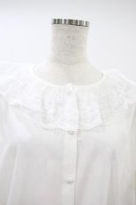 画像3: m petit by misako / MSKデシンレースエリブラウス M オフ H-26-10-04-052-LO-BL-NS-ZH (3)