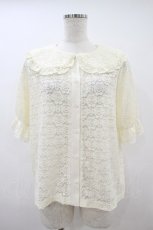 画像1: m petit by misako / TT* AOKレースブラウス M 生成り H-26-10-04-054-LO-BL-NS-ZH (1)