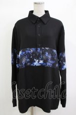 画像1: NieR Clothing / 切替長袖シャツ  黒 H-26-10-04-1028-PU-BL-AK-ZH (1)