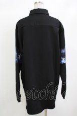 画像3: NieR Clothing / 切替長袖シャツ  黒 H-26-10-04-1028-PU-BL-AK-ZH (3)
