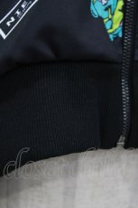 画像5: NieR Clothing / 総柄ZIP半袖パーカー  ONE君 H-26-10-04-1034-PU-TO-KB-ZH (5)