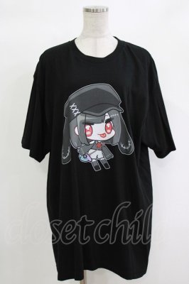 Preview of 擬人化プリントCOTTON CUTSEW XL 黒