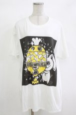 画像1: NieR Clothing / プリント半袖CUTSEW XL 白 H-26-10-04-1047-PU-TO-KB-ZH (1)