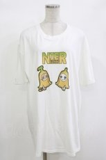 画像1: NieR Clothing / プリントCOTTON CUTSEW XL 白 H-26-10-04-1050-PU-TO-KB-ZH (1)