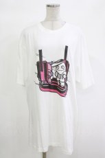 画像1: NieR Clothing / プリントCOTTON CUTSEW XL 白 H-26-10-04-1051-PU-TO-KB-ZH (1)