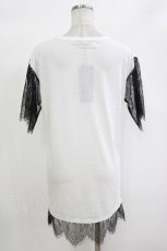 画像3: HELL CAT PUNKS / レーススリーブTシャツワンピース F 白 H-26-10-04-1054-PU-OP-KB-ZH (3)