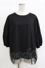 画像1: monomania / チュールパフトップス  ブラック H-26-10-04-1057-PU-TO-KB-ZH (1)