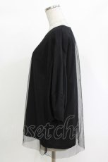 画像2: monomania / チュールパフトップス  ブラック H-26-10-04-1057-PU-TO-KB-ZH (2)