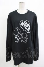 画像1: NieR Clothing / プリントLONG CUTSEW LL 黒 H-26-10-04-1060-PU-TO-KB-ZH (1)
