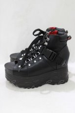 画像2: YOSUKE / 厚底サンダル 23cm 黒 H-26-10-04-1067-PU-SH-AK-ZH (2)