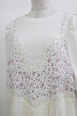 画像4: Candy Stripper / LINGERIE LAYERED DRESS 2 オフ H-26-10-04-1014-PU-OP-KB-ZH (4)