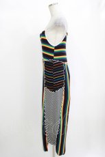 画像2: Candy Stripper / VARIOUS BORDER CAMISOLEワンピース 2 BLACK H-26-10-04-1015-PU-OP-AK-ZH (2)