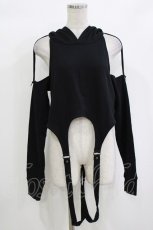 画像1: KILL STAR / NO HANG UPS CROPPED HOODIE S 黒 H-26-10-04-1016-PU-TO-AK-ZH (1)