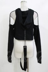 画像3: KILL STAR / NO HANG UPS CROPPED HOODIE S 黒 H-26-10-04-1016-PU-TO-AK-ZH (3)