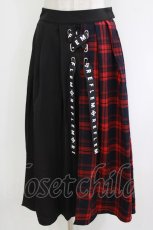 画像1: REFLEM / プリーツレイヤーショートパンツ FREE 黒×赤 H-26-10-04-1018-PU-PA-AK-ZH (1)