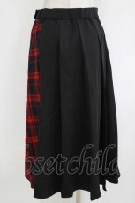 画像3: REFLEM / プリーツレイヤーショートパンツ FREE 黒×赤 H-26-10-04-1018-PU-PA-AK-ZH (3)
