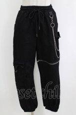 画像1: Amilige / チェーン付きパンツ  黒 H-26-10-04-1019-PU-PA-AK-ZH (1)