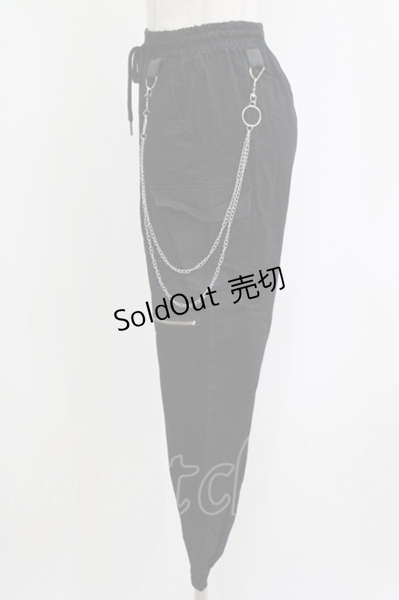 画像2: Amilige / チェーン付きパンツ  黒 H-26-10-04-1019-PU-PA-AK-ZH (2)