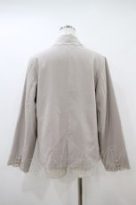 画像2: axes femme / スカラップ刺繍ダブルジャケット Free グレー H-26-10-04-055-AX-JA-SZ-ZH (2)