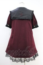 画像2: Amavel / Jewelry Cross Aラインワンピース Free ボルドー H-26-10-04-013-CA-OP-NS-ZH (2)