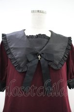 画像3: Amavel / Jewelry Cross Aラインワンピース Free ボルドー H-26-10-04-013-CA-OP-NS-ZH (3)