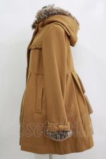 画像2: axes femme / BackフリルAラインコート M マスタード H-26-10-05-1030-AX-CO-NS-ZH (2)