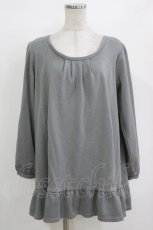 画像1: axes femme / バックレースアップトップス M グレー/生成り H-26-10-05-1033-AX-TO-NS-ZH (1)