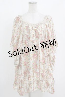 Preview of 花柄シフォンチュニ M 生成り