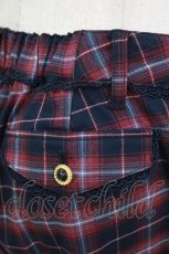 画像4: axes femme / パール使いチェックパンツ M ネイビー H-26-10-05-1037-AX-PA-NS-ZH (4)