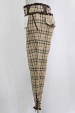 画像2: axes femme / 椿加工レースアップパンツ M キャメル H-26-10-05-1039-AX-PA-NS-ZH (2)