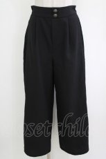 画像1: axes femme / チャイナ釦スリットパンツ M ブラック H-26-10-05-1040-AX-PA-NS-ZH (1)
