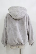 画像3: axes femme / ファーフードブルゾン M ライトグレー H-26-10-05-1043-AX-JA-NS-ZH (3)
