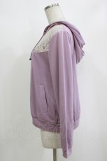 画像2: axes femme / 刺繍入りパーカー M ラベンダー H-26-10-05-1048-AX-TO-NS-ZH (2)
