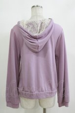 画像3: axes femme / 刺繍入りパーカー M ラベンダー H-26-10-05-1048-AX-TO-NS-ZH (3)