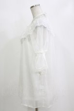 画像2: axes femme / クロスデザインシアートップス M 白 H-26-10-05-1056-AX-TO-NS-ZH (2)