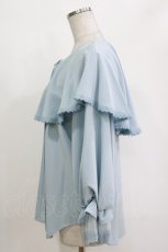 画像2: axes femme POETIQUE / ビッグフリルカラーブラウス M サックス H-26-10-05-1059-AX-BL-NS-ZH (2)