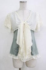 画像1: axes femme / リボンディテールプルオーバー M ミント H-26-10-05-1060-AX-TO-NS-ZH (1)