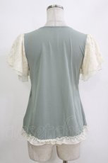 画像3: axes femme / リボンディテールプルオーバー M ミント H-26-10-05-1060-AX-TO-NS-ZH (3)
