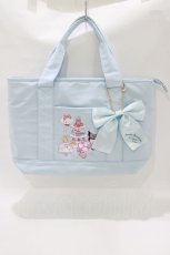 画像1: m petit by misako / AM*リボンチャームツキT  サックス H-26-10-05-1065-LO-BG-NS-ZH (1)