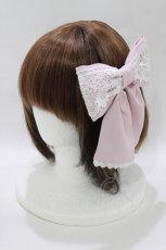 画像1: axes femme kawaii / プランタンリボンバレッタ  ピンク H-26-10-05-1078-AX-AC-OW-ZH (1)