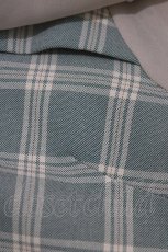 画像4: axes femme / チェック柄ドッキングワンピース M ミント H-26-10-05-1010-AX-OP-NS-ZH (4)