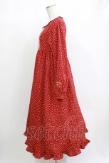 画像2: m petit by misako / マロンクリーム/ドットワンピース S レッド H-26-10-05-1012-LO-OP-NS-ZH (2)