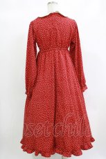 画像3: m petit by misako / マロンクリーム/ドットワンピース S レッド H-26-10-05-1012-LO-OP-NS-ZH (3)